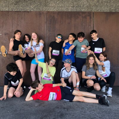 Baumackerschule vor dem Lauf Letzigrund